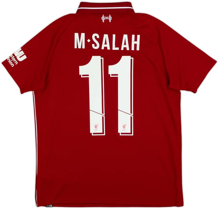 2018-19 Liverpool Home Shirt M.Salah #11 - 8/10 - (XL.Boys)