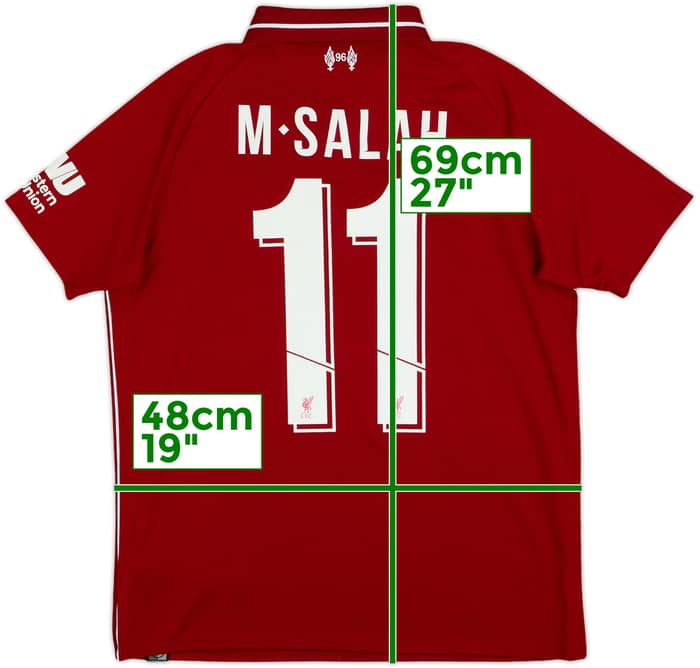 2018-19 Liverpool Home Shirt M.Salah #11 - 8/10 - (XL.Boys)