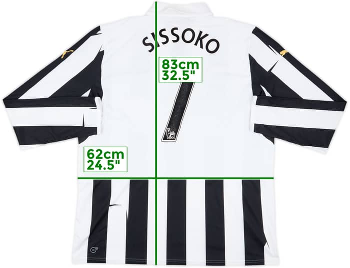 2012-13 Newcastle Home L/S Shirt Sissoko #7 - 8/10 - (XXL)