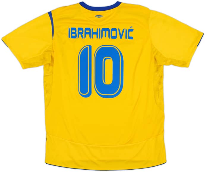 2005-06 Sweden Home Shirt Ibrahimovic #10 - 10/10 - (XL)