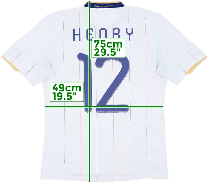 2009-10 France Away Shirt Henry #12 - 6/10 - (M)