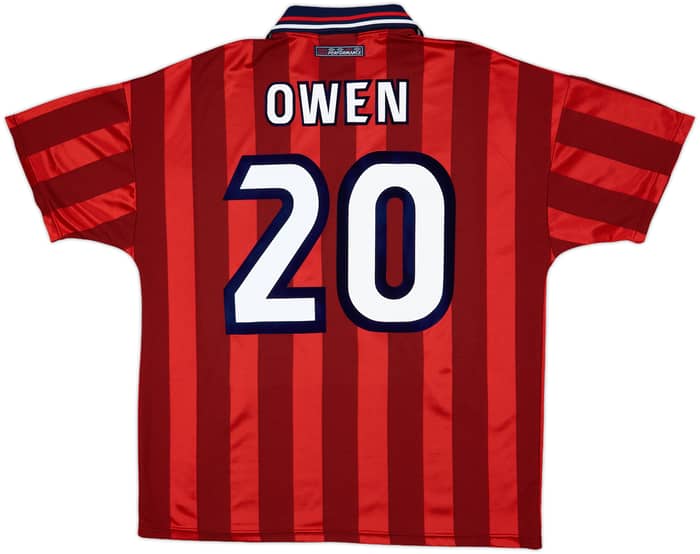 1997-99 England Away Shirt Owen #20 - 8/10 - (L)
