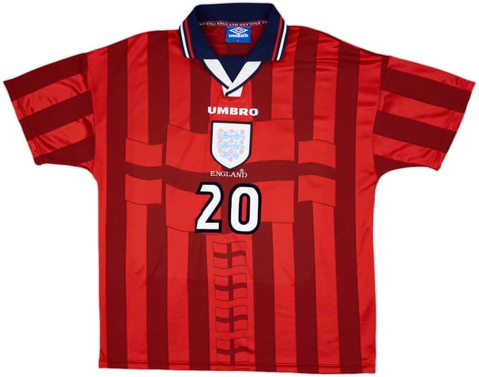 1997-99 England Away Shirt Owen #20 - 8/10 - (L)