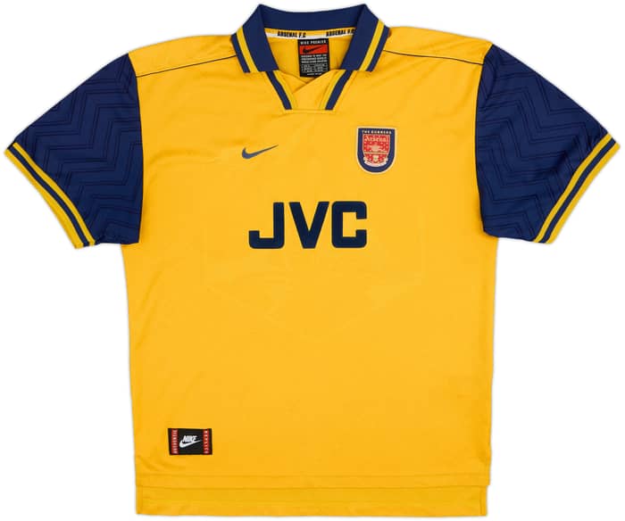 1996-97 Arsenal Away Shirt Bergkamp #10 - 6/10 - (XL)