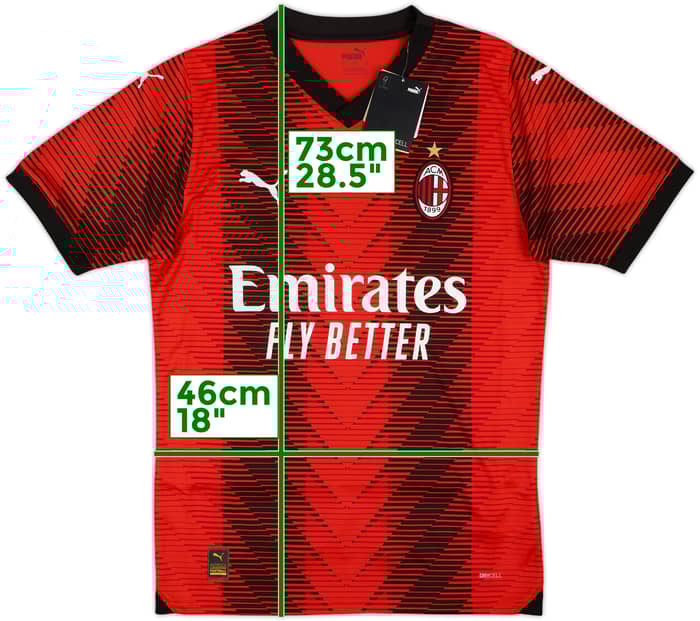 2023-24 AC Milan Home Shirt (S)
