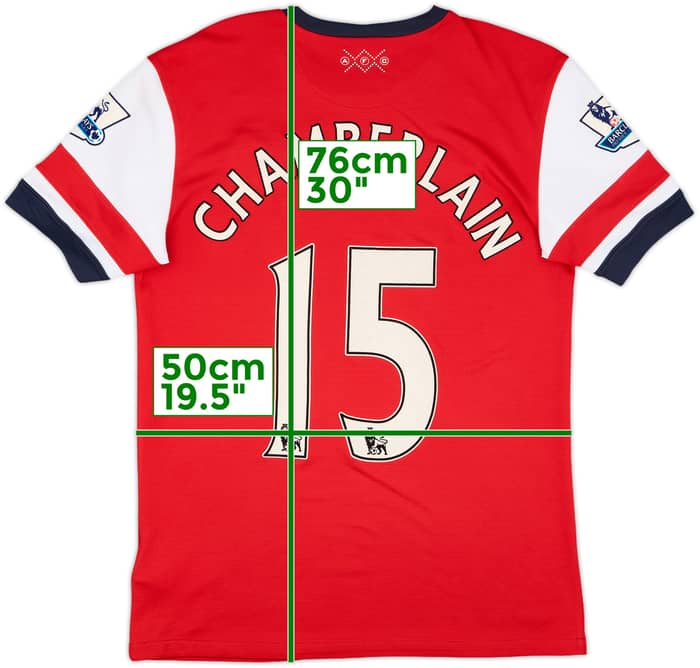 2012-14 Arsenal Home Shirt Chamberlain #15 - 8/10 - (M)