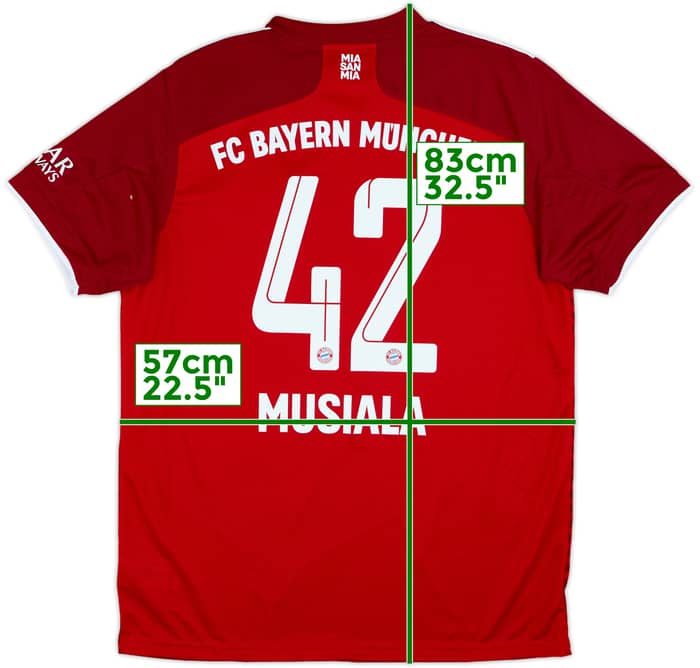 2021-22 Bayern Munich Home Shirt Musiala #42 (L)