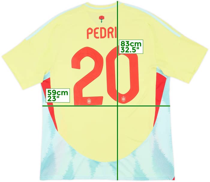 2024-25 Spain Away Shirt Pedri #20 - 8/10 - (XL)