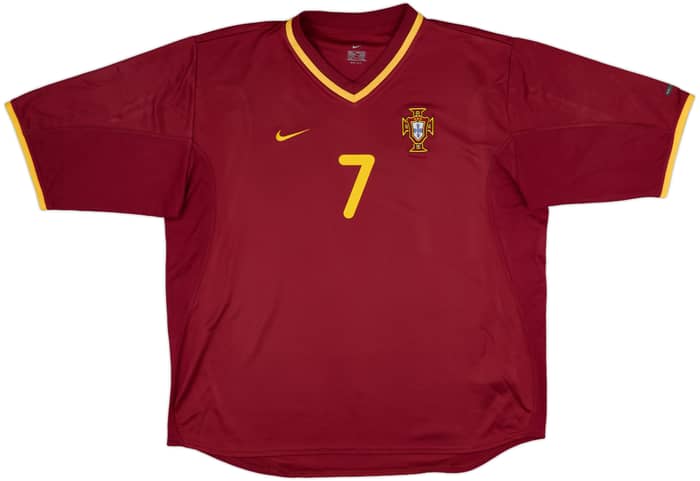 2000-02 Portugal Home Shirt Figo #7 - 10/10 - (L)