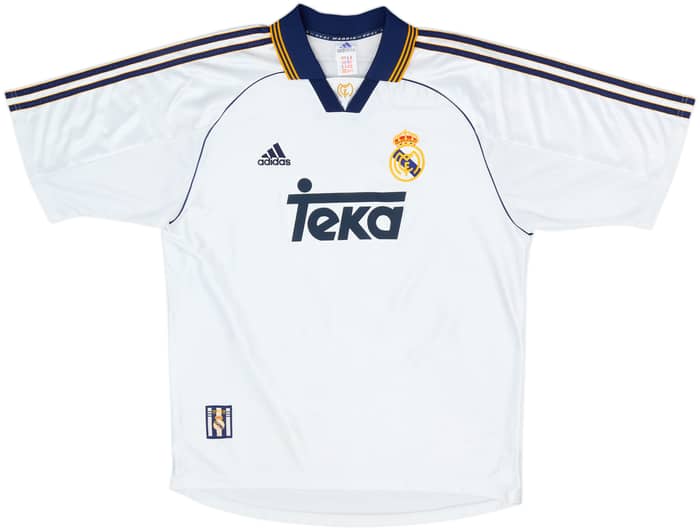 1998-00 Real Madrid Home Shirt Raul #7 - 8/10 - (L)