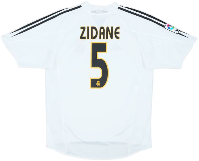 2004-05 Real Madrid Home Shirt Zidane #5 - 9/10 - (M)