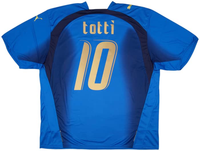 2006 Italy Basic Home Shirt Totti #10 (XXL)