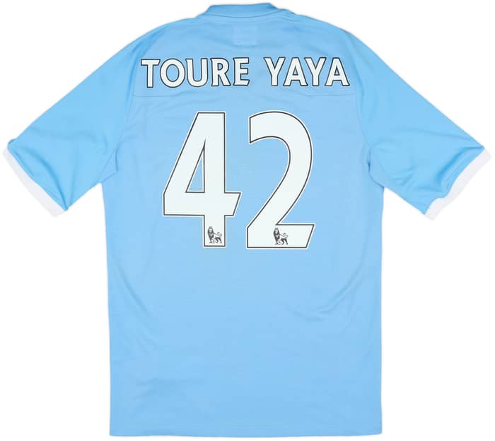 2010-11 Manchester City Home Shirt Toure Yaya #42 - 6/10 - (S)