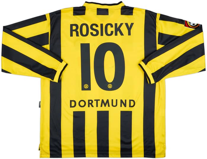 2000-02 Borussia Dortmund Home L/S Shirt Rosicky #10 - 9/10 - (XL)