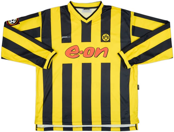 2000-02 Borussia Dortmund Home L/S Shirt Rosicky #10 - 9/10 - (XL)