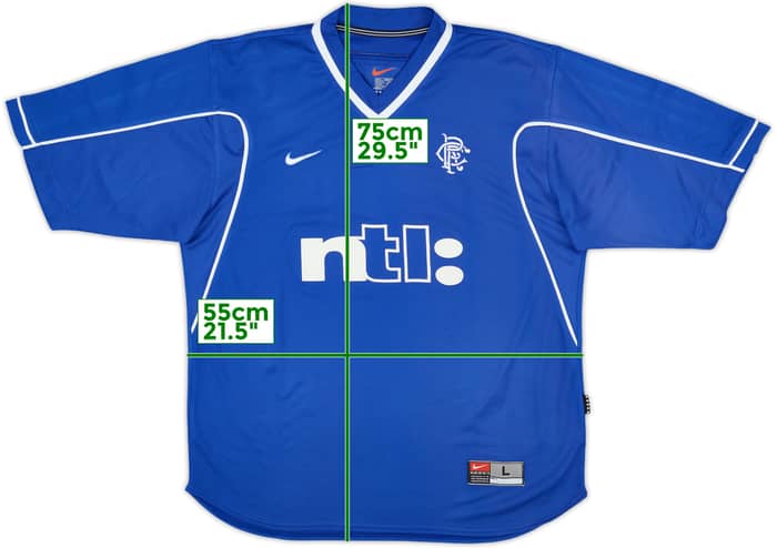 1999-01 Rangers Home Shirt - 7/10 - (L)