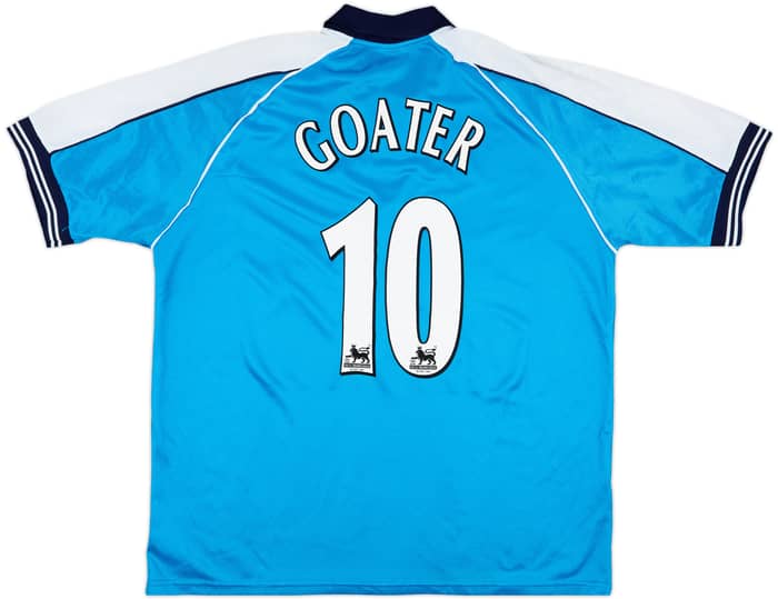 1999-01 Manchester City Home Shirt Goater #10 - 9/10 - (XL)