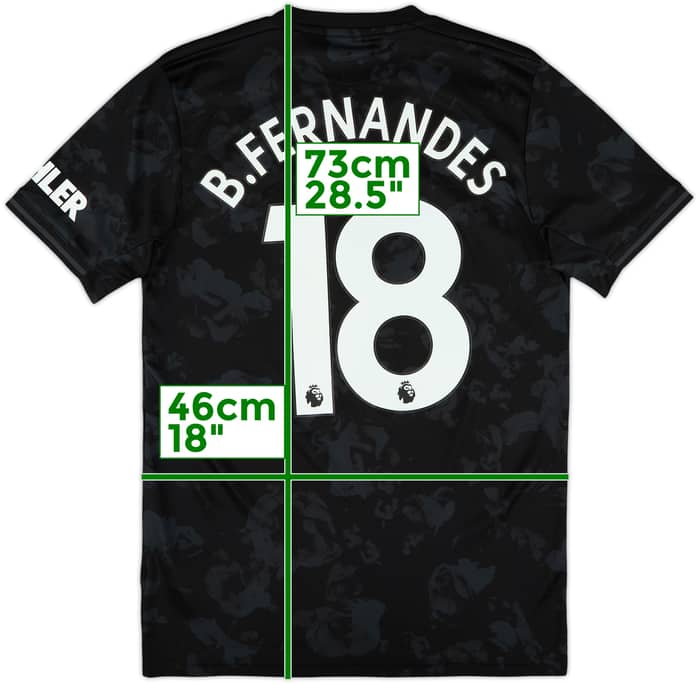 2019-20 Manchester United Third Shirt B.Fernandes #18 - 8/10 - (S)