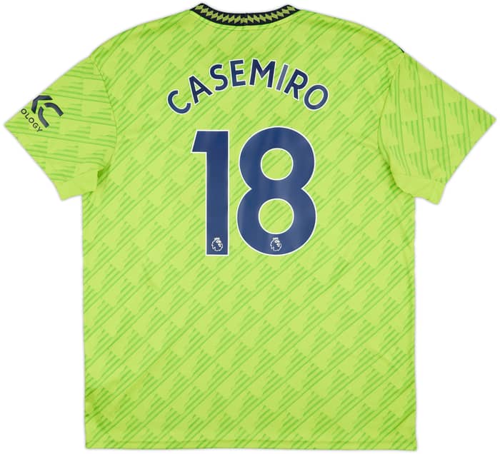 2022-23 Manchester United Third Shirt Casemiro #18 - 9/10 - (XL)