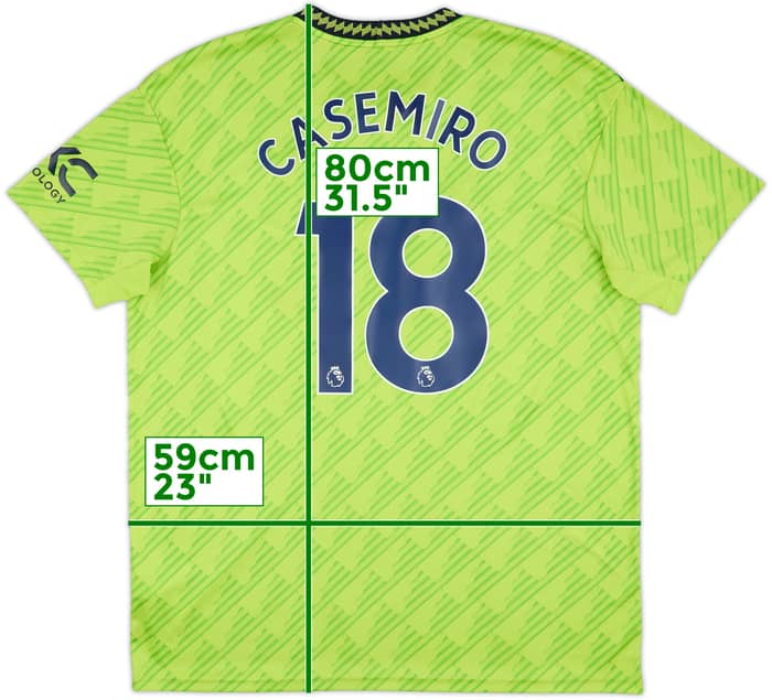2022-23 Manchester United Third Shirt Casemiro #18 - 9/10 - (XL)