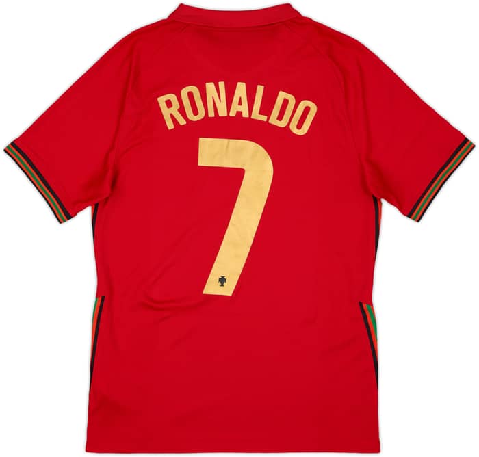 2020-21 Portugal Home Shirt Ronaldo #7 - 8/10 - (S)