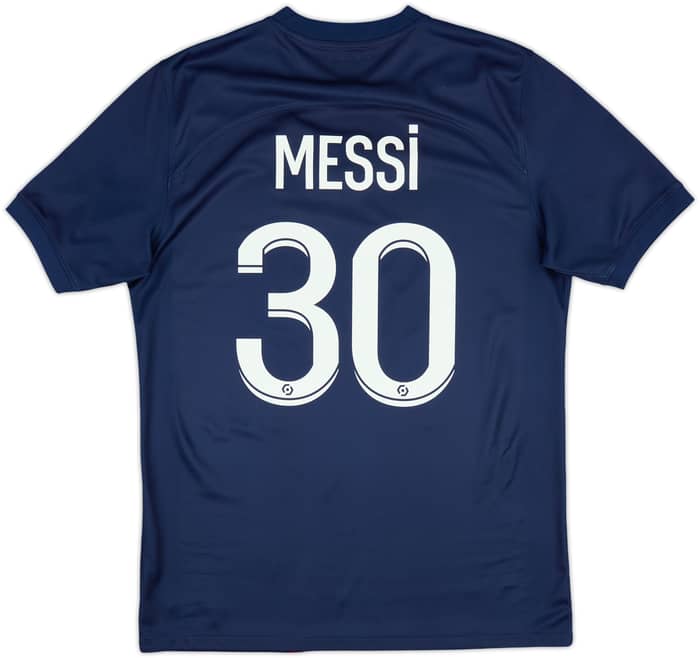 2022-23 Paris Saint-Germain Home Shirt Messi #30 - 7/10 - (M)