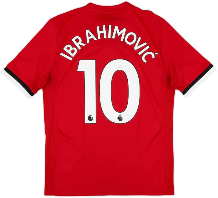 2017-18 Manchester United Home Shirt Ibrahimovic #10 - 10/10 - (XL.Boys)