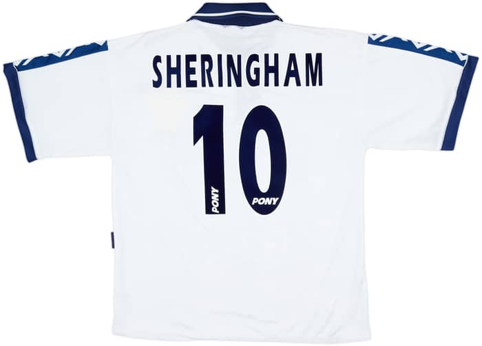 1995-97 Tottenham Home Shirt Sheringham #10 - 8/10 - (XL)