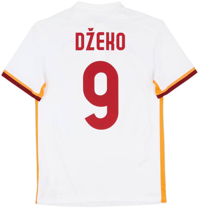 2015-16 Roma Away Shirt Dzeko #9 - 8/10 - (S)