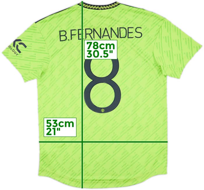 2022-23 Manchester United Authentic Third Shirt B.Fernandes #8 - 5/10 - (L)