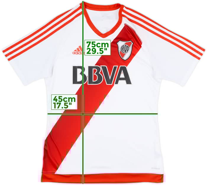 2016-17 River Plate Home Shirt - 8/10 - (M)