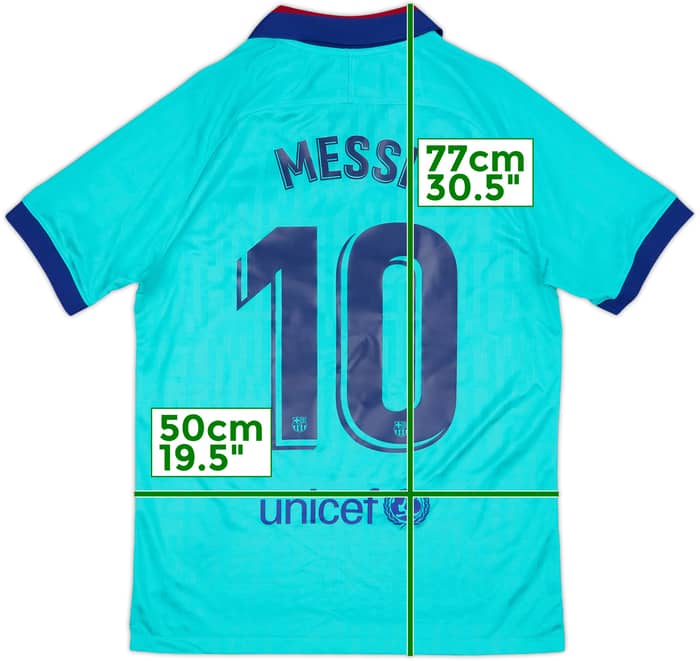 2019-20 Barcelona Third CL Shirt Messi #10 - 9/10 - (M)