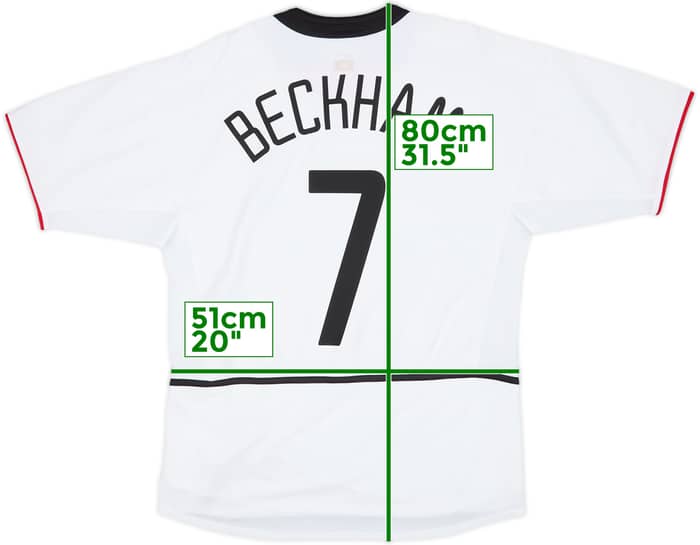 2002-03 Manchester United Away Shirt Beckham #7 - 6/10 - (M)