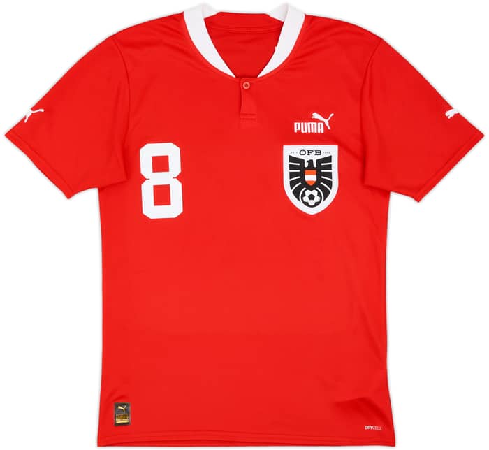 2022-23 Austria Home Shirt Alaba #8 - 8/10 - (S)