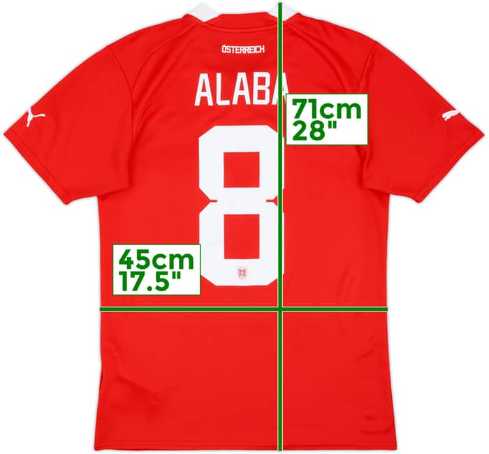 2022-23 Austria Home Shirt Alaba #8 - 8/10 - (S)