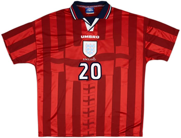 1997-99 England Away Shirt Owen #20 - 9/10 - (XXL)