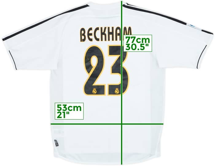 2003-04 Real Madrid Home Shirt Beckham #23 (S)