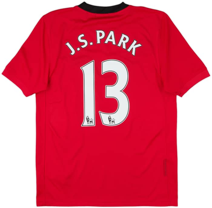2009-10 Manchester United Home Shirt J.S.Park #13 - 10/10 - (S)