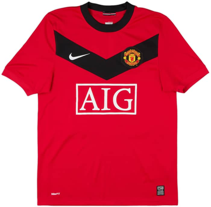 2009-10 Manchester United Home Shirt J.S.Park #13 - 10/10 - (S)