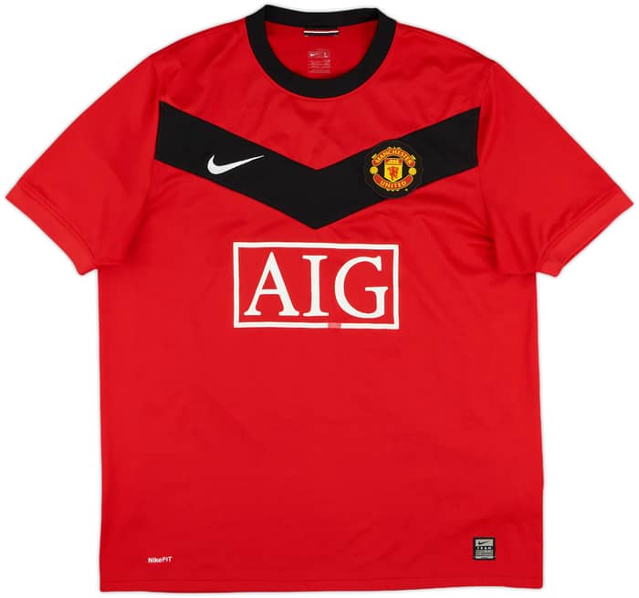2009-10 Manchester United Home Shirt Berbatov #9 - 5/10 - (L)