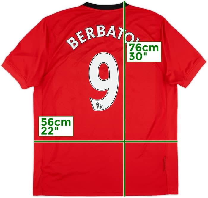 2009-10 Manchester United Home Shirt Berbatov #9 - 5/10 - (L)