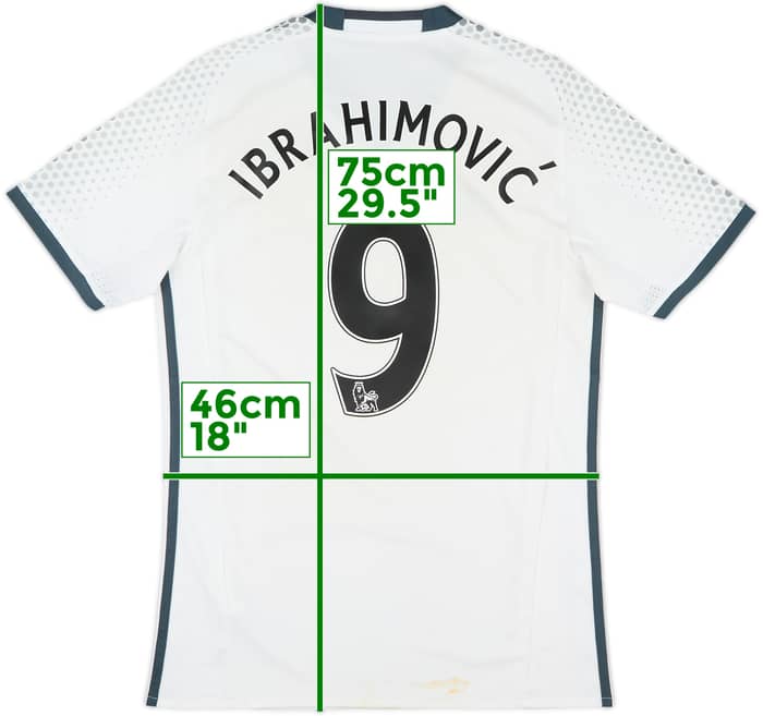2016-17 Manchester United Third Shirt Ibrahimovic #9 - 6/10 - (S)