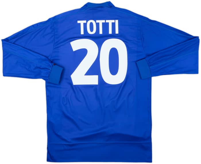 1998-99 Italy Home L/S Shirt Totti #20 - 8/10 - (L)
