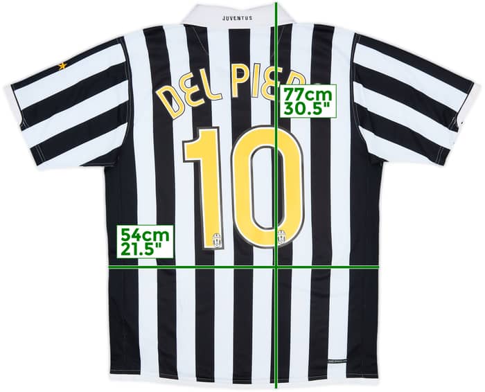 2006-07 Juventus Home Shirt Del Piero #10 - 5/10 - (L)