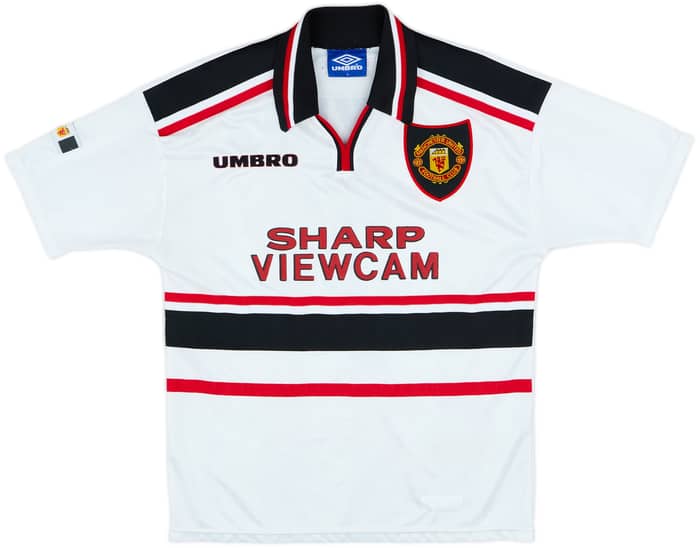 1997-99 Manchester United Away Shirt Beckham #7 - 8/10 - (Y)