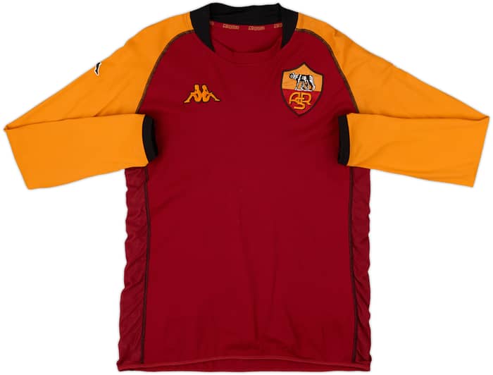 2002-03 Roma CL Home L/S Shirt - 8/10 - (M)
