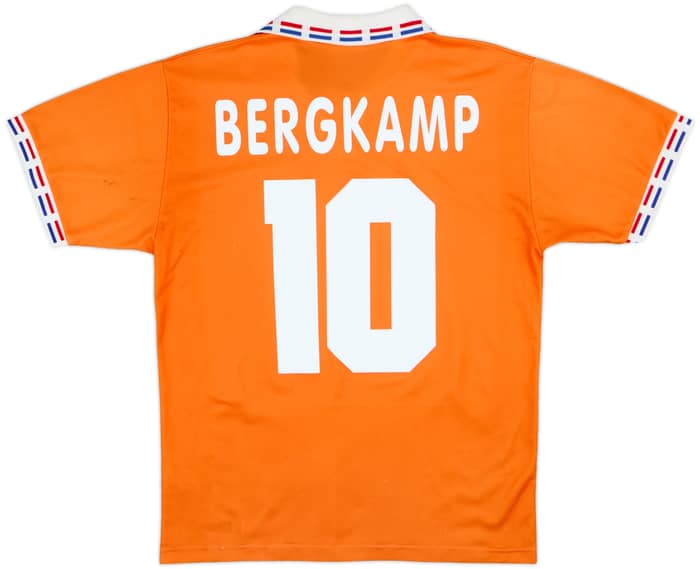 1996 Netherlands Home Shirt Bergkamp #10 - 4/10 - (M)