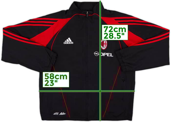 2005-06 AC Milan adidas Track Jacket - 8/10 - (M/L)