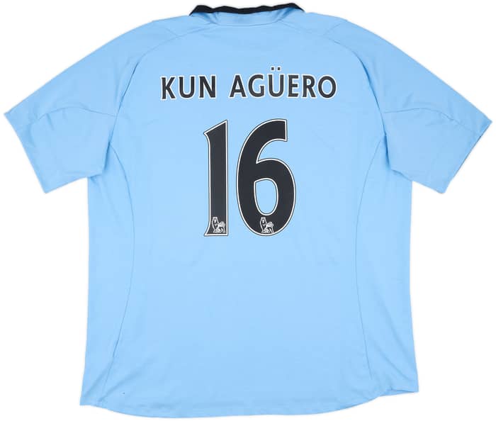 2012-13 Manchester City Home Shirt Kun Aguero #16 - 8/10 - (XXL)