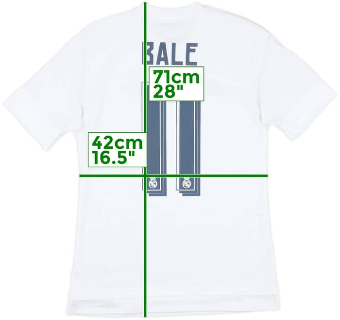 2015-16 Real Madrid Home Shirt Bale #11 - 8/10 - (S)